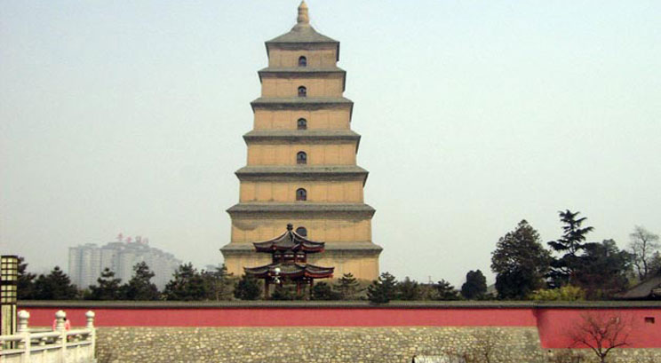 Gran pagoda de oca salvaje