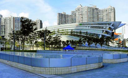 la gare de l'ouest de Kowloon