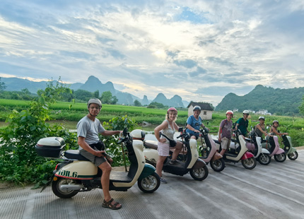 biking in Yangshuo